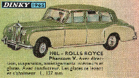 <a href='../files/catalogue/Dinky France/198/1965198.jpg' target='dimg'>Dinky France 1965 198  Rolls Royce Phantom V</a>